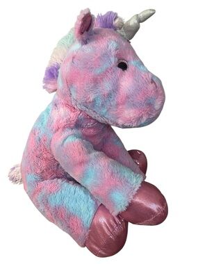 Hug Fun Multi Color Unicorn Plush Doll